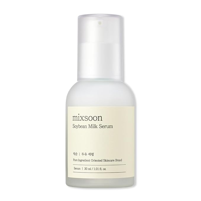 mixsoon Soybean Milk Serum - Milk Moisturizer, Face Milk, Hydrating and Firming for Face, Nourishing Formula for Smooth Skin 30ml / 1.01 fl.oz. Korean Glass Skin Care