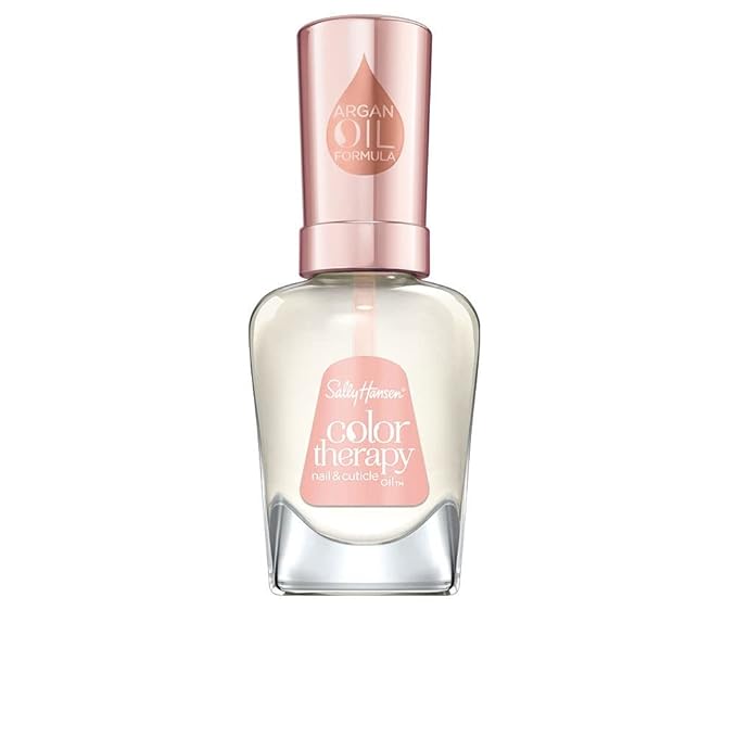 Sally Hansen Color Therapy Nail Polish, Nail and Cuticle Oil Long-Lasting Nail Polish with Gel Shine and Nourishing Care, Pack of 1
