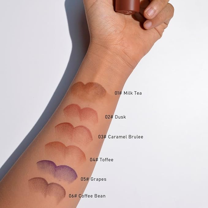 2-in-1 Gradient Lip Liner and Lipstick Lip Combo Set - Achieve Flawless Contour and Gradual Ombre Effect with Easy-to-Use Crayon Form and Cone Tip (06# Coffee Bean, 1 Count (Pack of 1))
