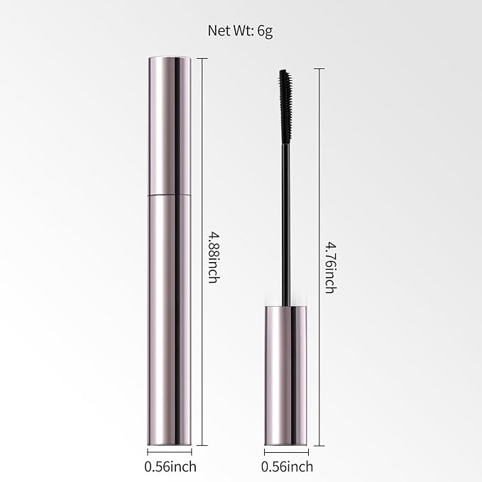 Erinde Tubing Mascara for Older Women 60 Plus, Lengthening & Volumizing for Thinning Lashes - Smudge-Proof, Flake-Free Black - Slim Micro-Brush for Hooded Eyes & Warm Water Removal