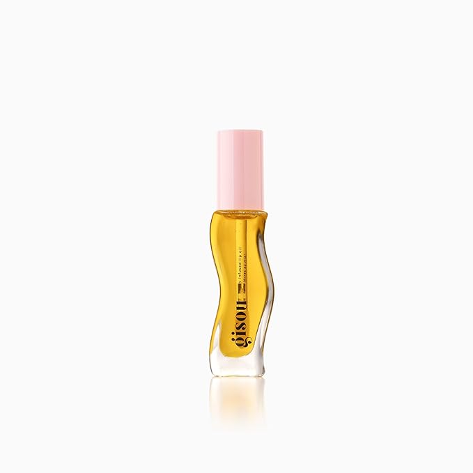 Gisou Honey Infused Hydrating Lip Oil, Nourishing Lip Moisturizer for Dry Lips (Fresh Honey)