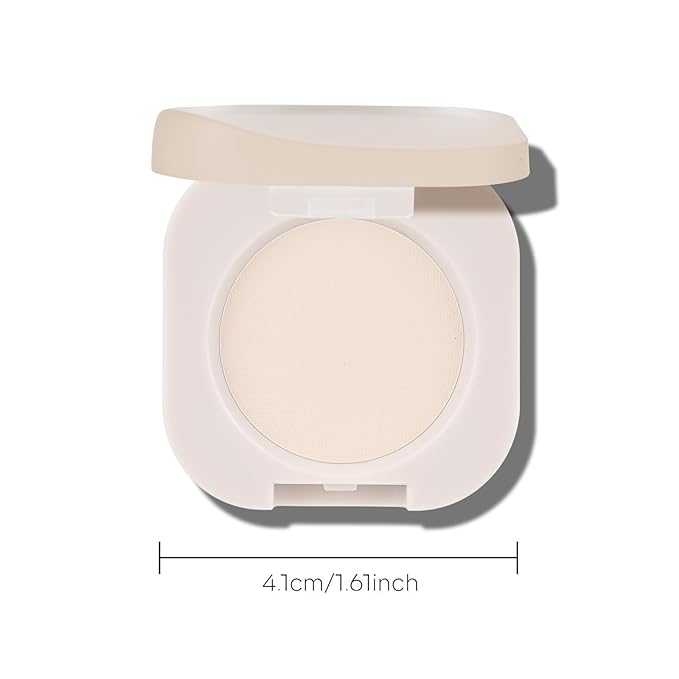 KYDA Single Matte Eyeshadow, Sheer Off White Vanilla Eyeshadow, Blendable Brightenning Primer for Eyes Shadow, Ultra-fine Lightweight Powder, Moonlight
