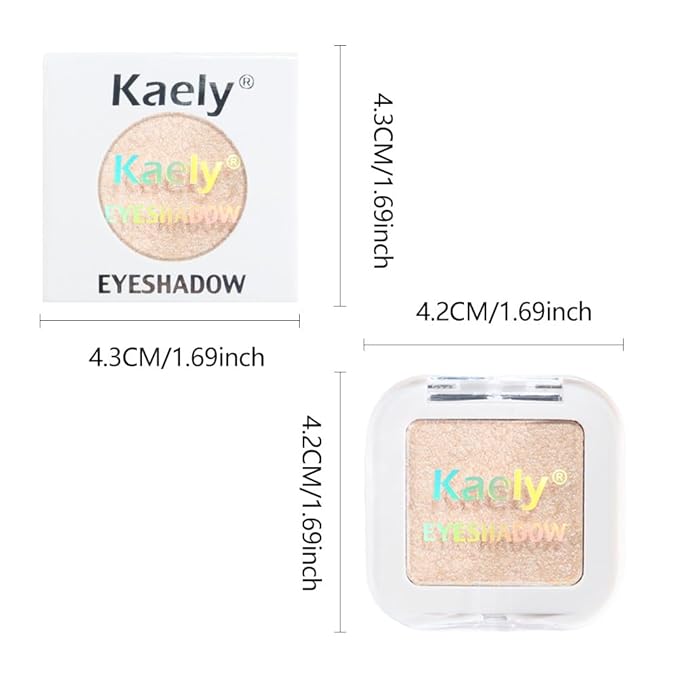 Glitter Singe Eye Shadow Palette Makeup, Pearl White Glitter Monochrome Eyeshadow For Old Women, Mini Pressed Pigmented Waterproof Sombras Para Ojos, Vegan, Talc, Paraben & Cruelty Free, 12