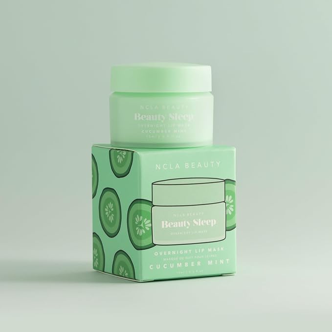 NCLA - Beauty Sleep Overnight Lip Mask | Vegan, Cruelty-Free, Clean Skincare (Cucumber Mint)