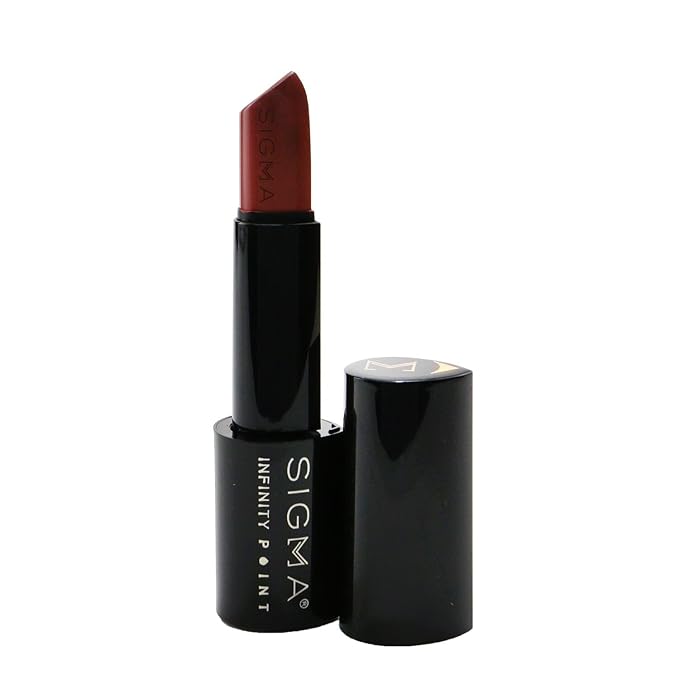 Sigma Beauty Infinity Point Peachy Nude Lipstick - Longwear Satin Finish Lipstick for Great Lip Color Makeup, Epiphany