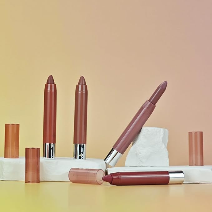 Coral Orange Hydrating Cream Lipstick Lip Crayon for Women, Moisturizing Lipstick Long-lasting Waterproof, Retractable Lips Crayon Liner for Ombre Shades, Lipgloss Tinted Lip Balm + Lips Color, 09