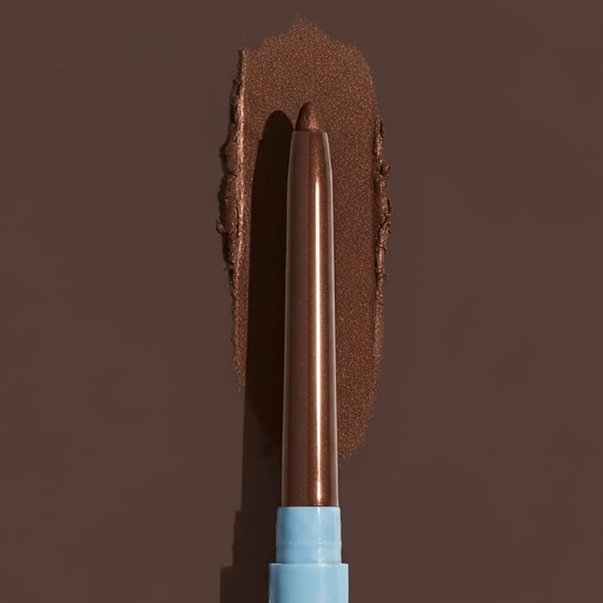 PRIME PROMETICS PrimeEyes Glide Eyeliner for Mature Women – Waterproof, Long-Stay and Mess-Proof – Gel Creme Texture, Discreet Sharpener and Effective Smudger (Mocha Shimmer)