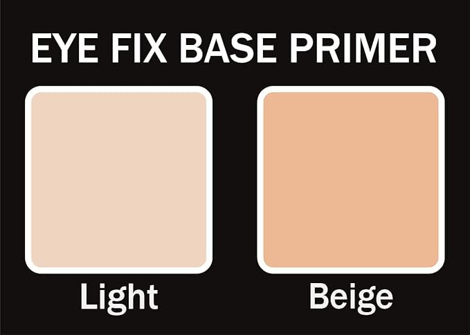 Jolie Eye Shadow Fix, Creme Eye Lid Smudgeproof Non Crease Base Primer - Updated Packaging (Beige)