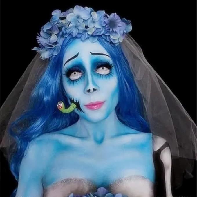Mysense Matte Light Blue Single Eyeshadow Palette, Pressed Powder Eye Shadow, Turquoise Blue Shade for Halloween Corpse Bride Sally Makeup, High Pigment Long Lasting Vegan & Cruelty Free, 209# Snap
