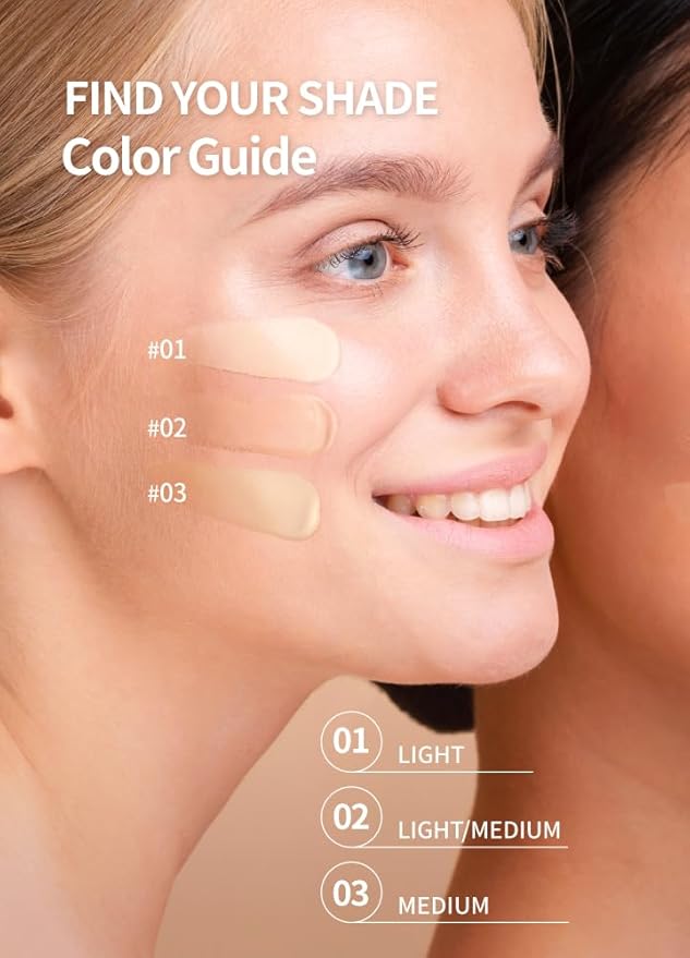 BEAUDIANI Natural Coverage – Mesh Tight Up Cushion – Korean Cushion Foundation, Semi-Matte Radiance, Long-lasting, Travel-Friendly Design (01 Light Beige)