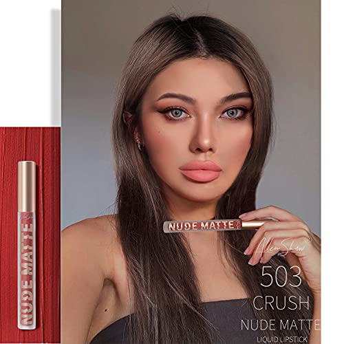 Y-HaLi Lip Glaze Lip Gloss - High Shimmer Natural Lipstick with Moisturizing Formula (504)