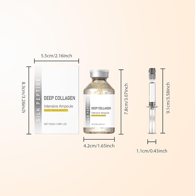 Silk Peptide Intensive Lifting Ampoule | Moisturizes, firms and lifts, Korean anti-aging facial essence, smooths wrinkles, improves elasticity | Christmas gift for women, 50ml/1 ampoule (2pcs)