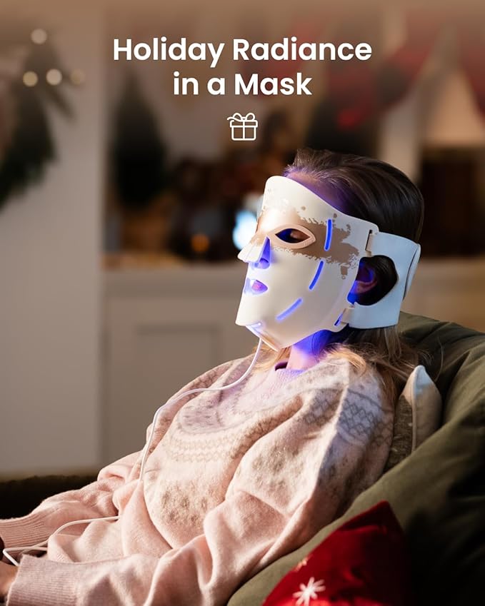 RENPHO Red Light Therapy Mask for Face 2026, Valentines Day Gifts for Women Mom Wife, 324 LEDs Full Face Coverage & 3 Light Modes, Cordless LED Red Light Therapy Face Mask for Home Use & Travel
