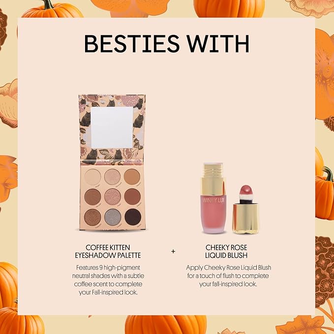 Winky Lux Pumpkin Spice Latte Tri-Color Tinted Lip Balm – Hydrating Balm, Sheer Pink Tint, Lip Care with Jojoba Oil & Vitamin E, Moisturizes & Softens Dry Lips, Buttery Soft with Pumpkin Spice Scent