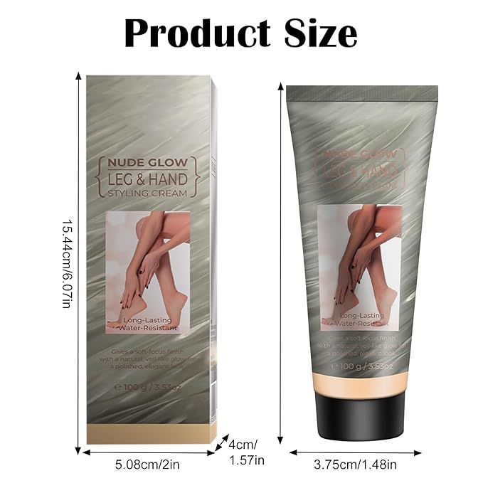 Waterproof Leg & Body Makeup Cream with Puff, Transfer-Resistant Full Coverage Concealer for Tattoos, Scars & Varicose Veins, Long-Lasting Natural Finish Foundation for All Skin Tones, 01