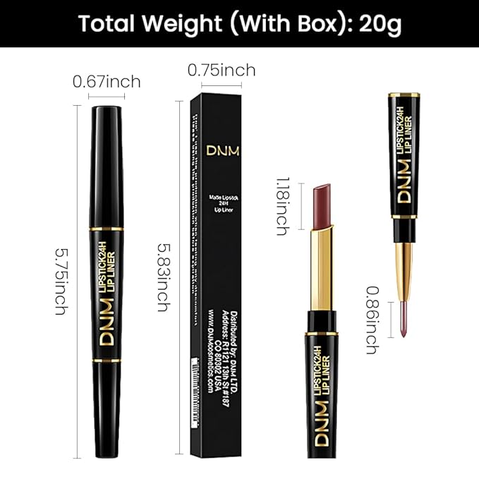 evpct 1Pcs Chocolate Matte Lip Liner and Lipstick for Women, Rose Magic Lipstick Lip Stain 24 Hours Original Lip Liner Makeup Stain Long Lasting Waterproof Smudge Proof labial Lip Pencil 35#