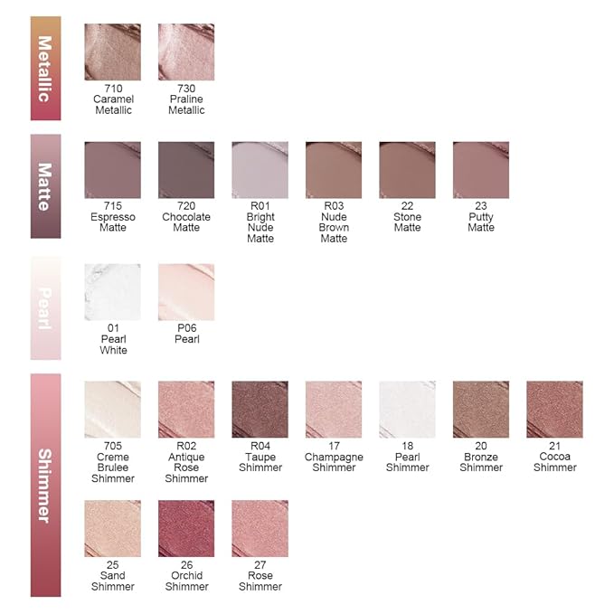 Kaely Single Cream Eyeshadow Pot, Praline Metallic Eye Shadow for Older Women High Pigmented Waterproof, Natural Eyeshadow Palette Makeup Brightener, sombras en crema para ojos, Blendable, 730