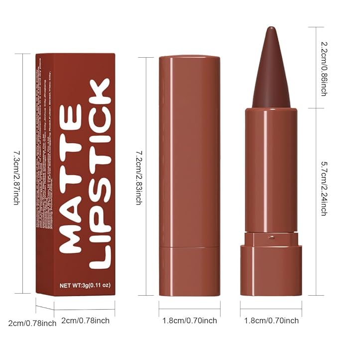 Wine Gradient Matte Lip Liner Pencil Crayon for Women - Waterproof Smudge-Proof Kissproof Long-Wear Lip Pencil, Flawless Contour Ombre Effect Lip Crayon,Creamy Pigmented Lip Liner 08#