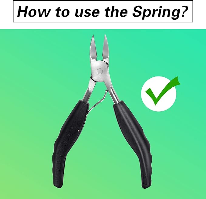 Feiccier Heavy Duty Ingrown Toenail Clippers, Professional Toenails Trimmer, Podiatrist Toe Nail Clippers for Thick Nail & Ingrown Toenails, Sharp Curved Blade, Pedicure Tools.