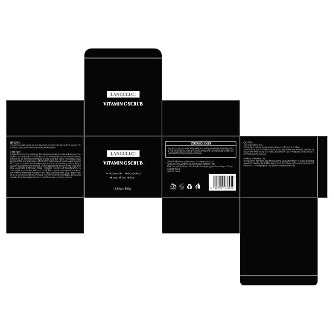 Face, Body & Scalp Scrub, 3-in-1 Gentle Microdermabrasion Exfoliating Scrub with Niacinamide & Vitamin C, Deep Cleansing, Oil Control, Dead Skin Removal, Pore-Refining for Smooth Radiant Skin, 12.3 oz