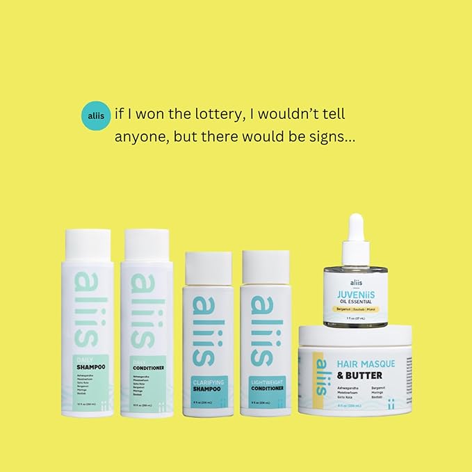 ALIIS Daily Conditioner – Lightweight, Moisturizing Conditioner for All Hair Types | Detangles, Softens & Protects Without Build-Up | Color-Safe, Sulfate-Free, Vegan | 12 oz