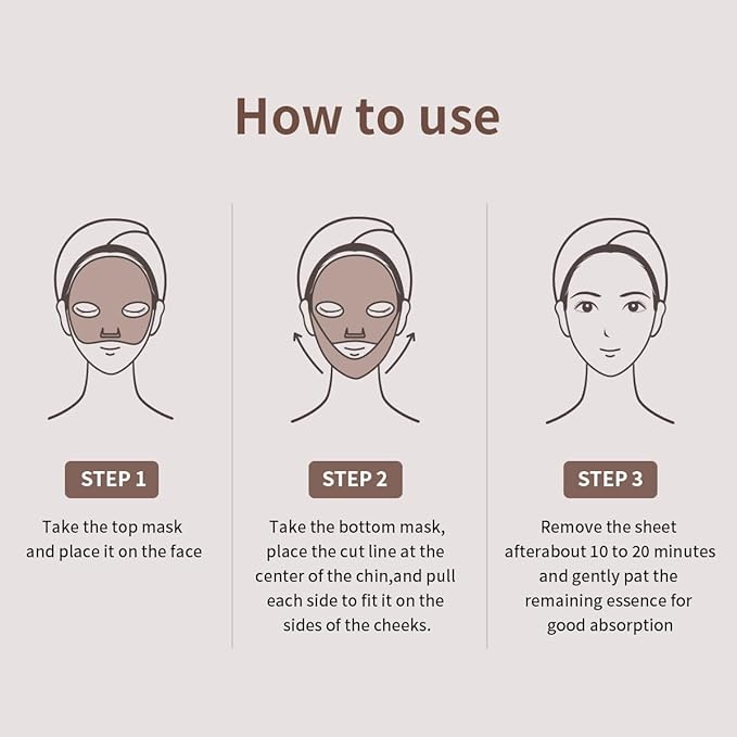 Mediheal Retinol Collagen Cream Lifting Mask (10 Counts) for V Line Mask, Anti-Aging - Helps Reduce Fine Lines & Wrinkles, and Smoothens Skin
