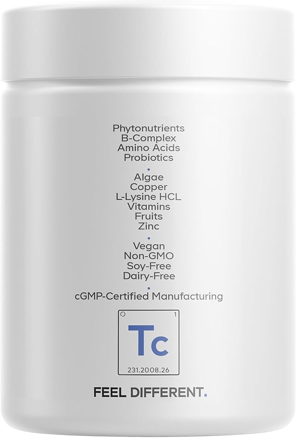 Codeage Teen Clearface Adolescent Face, Skin & Pimples, Vitamins A, C, D3, E, Pantothenic Acid, Niacin, Zinc Supplement Teenagers, Probiotics, L-Lysine, Omega-3, Oily Skin, Pores, Spots - 60 Capsules