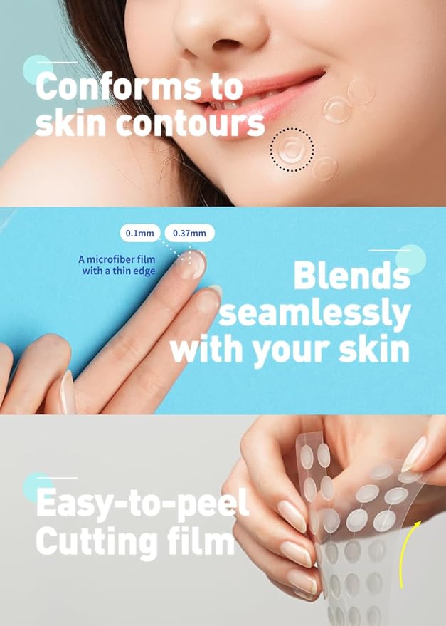 OLIVE YOUNG Care Plus Spot Patch | Hydrocolloid Acne Korean Spot Patch to Cover Zits, Pimples and Blemishes, for Troubled Skin and Face (Hydrocolloid, 15 Count (Pack of 1))