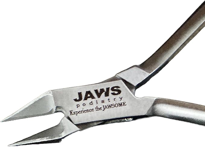 Small Surgical-Grade Toe Nail Clippers - Jaws Podiatry Stainless Steel Double Action Toenail Clippers for Thick Toenails - Ingrown Cuticle Nippers - Manicure Tools - Pedicure Tools