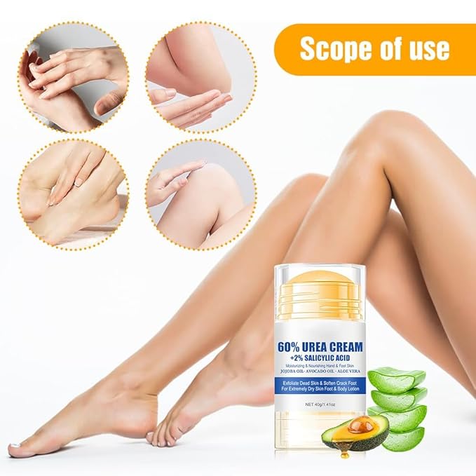 Hydrating and Anti-Cracking Foot Cream, 2025 Moisturising and Relieves Cracking and Dryness Foot Cream, Hand and Foot Repair Cream for Women & Men Callused, Feet, Knee, Elbow, Hand (Blue-3PCS, #01)