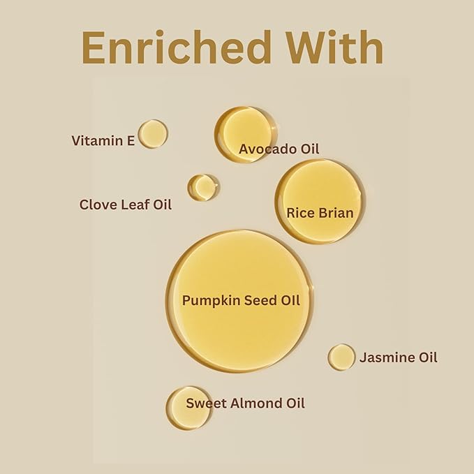 Emuulé Curls - Hair and Scalp Oil, 2 oz, Deep Moisturizer with Avocado and Pumpkin Seed Oil. 100% Natural Ingredients, Sustainable Glass Bottle (2 Ounce, Cloves & Jasmine)