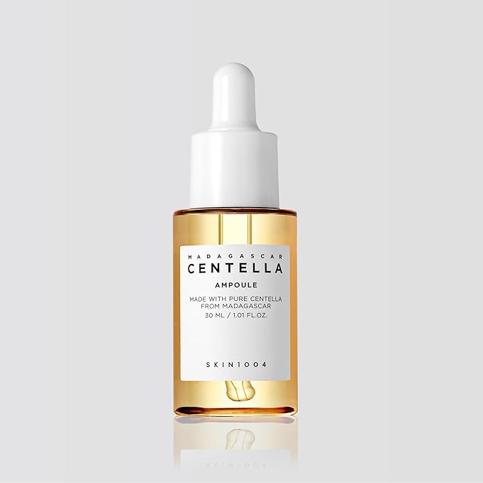SKIN1004 Madagascar Centella Ampoule Korean Face Serum with Centella Asiatica, Hydrating and Moisturizing Care, Soothing Facial Serum for Skin Balance and Glow, Korean Skin Care (1.01 fl.oz (30ml))