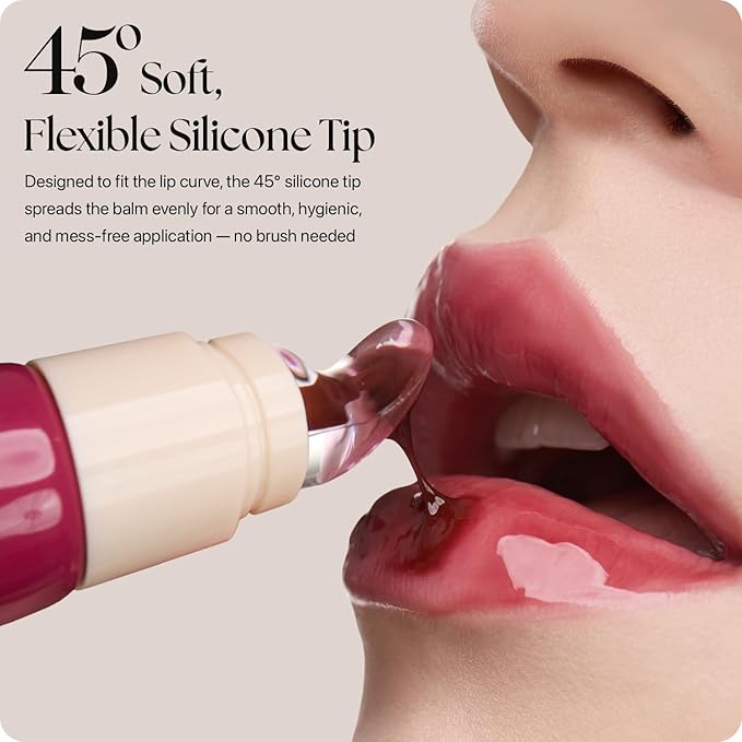 Nature Republic Honey Melting Lip & Butter Balm (BERRY & RASPBERRY GLAZE) Set - Moisturizing Tinted Lip Balm, Plumping Gloss, Peptides, Fuller-Looking Lips, Stocking Stuffers