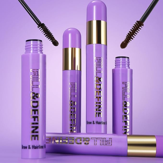 3 in 1 Hair Color Concealer Eyebrow Gel For Women, Waterproof, Long Lasting,Transfer-proof, suitable for eyebrows, beard, and hairline, With features a blending sponge applicator,Light Brown
