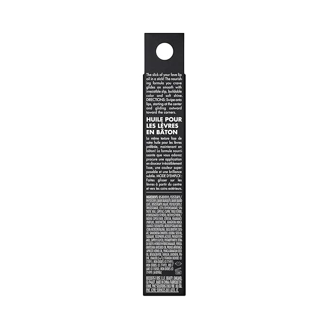 e.l.f. Glow Reviver Slipstick, Tinted Lip Oil Stick, Non-Sticky & Hydrating For A Soft-Shine Finish, Vegan & Cruelty-Free, Rose Latte