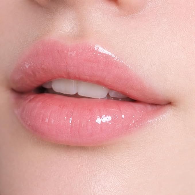 Miss Lil USA Bloom Kiss Lip Oil, Nourishing Hydrating High-Shine Lip Oil Gloss, Lightweight Non-Sticky Formula for Soft Glossy Lips, Vegan & Cruelty-Free (Mia)