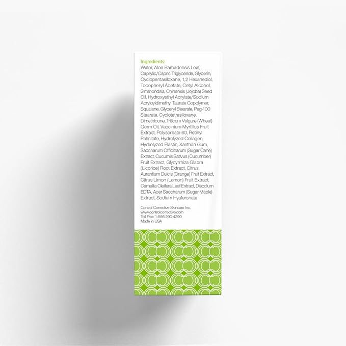 CONTROL CORRECTIVE Collagen Eye Defense, .5 Oz - Soothing & Hydrating Eye Cream, All Skin Types, Lightweight, Elastin, Wheat Germ, Hyaluronic Acid, Restore Smoothing To Delicate Areas