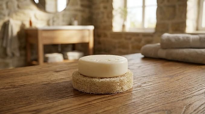 LEEHEI Cleansing Soap with Complimentary Natural Sponge Soap Stand (Fragrance Free)