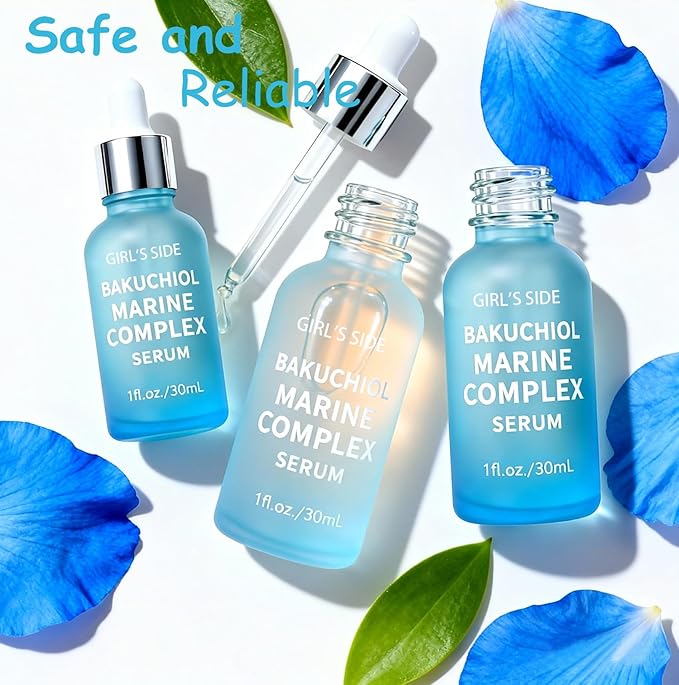 Bakuchiol Serum for Face - Retinol Alternative for All Skin Types, Anti-Aging Treatment Reduces Fine Lines & Wrinkles, Firms Skin with Ceramide & Hyaluronic Acid, 1 fl.oz