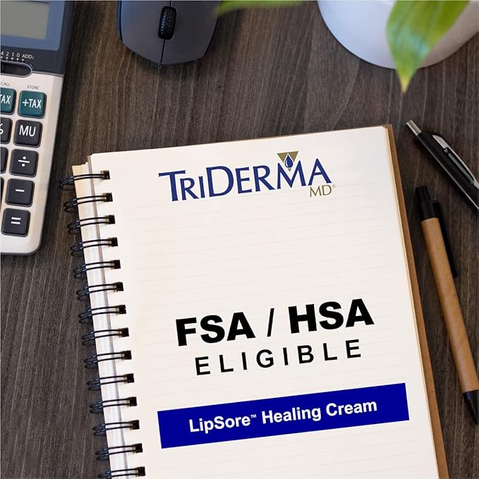 TriDerma LipSore Healing Cream, FSA Eligible, Calendula, AP4 Aloe Vera Gel - 0.5 oz