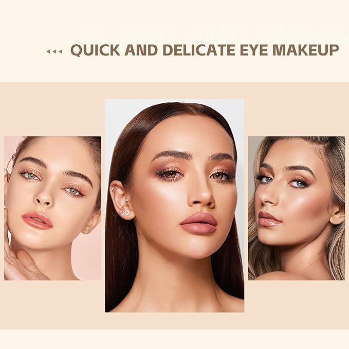 6 Pcs Glitter Eye Shadow Stick Shimmer Eye Shadow Set with Two-Color Gradient and Waterproof Eyeshadow Pen for Long Lasting Eye Makeup Gift
