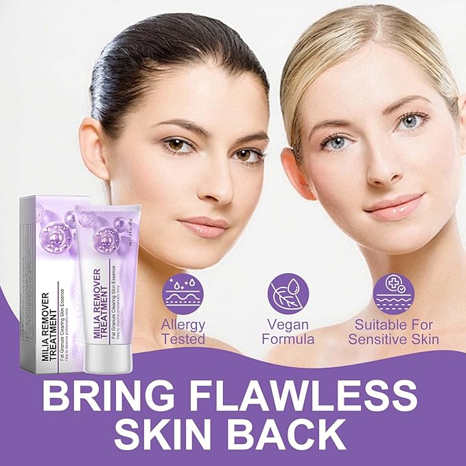 Milia Remover Serum for Eyes and Face, Milia Spot Remover with Salicylic Acid, Milia Acne Serum