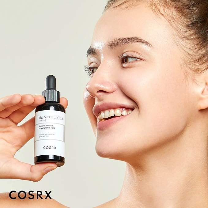 COSRX Pure Vitamin C 13% Serum with Vitamin E & Hyaluronic Acid, Hydrating Facial Serum for Fine Lines, Uneven Skin Tone & Dull Skin, 0.67fl.oz/20ml, Korean Skin Care, Stocking stuffers for women