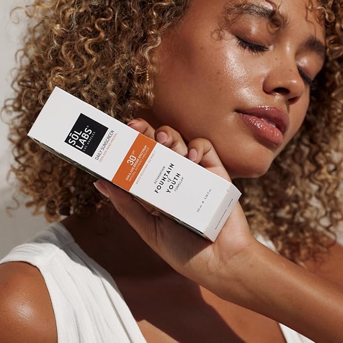 SOL LABS Mineral Sunscreen SPF 30 Face & Body - Lightweight, Hydrating Daily Moisturizer - No White Cast - Anti-Aging Formula with Niacinamide, Zinc Oxide - Reef Safe Korean Skin Care - 4oz