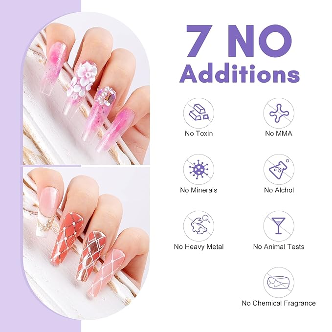 SAVILAND Acrylic Nail Kit with Drill: 15g White Pink Clear Acrylic Powder and Liquid, 100 Nail Forms, Brushes, Primer, Top Gel, Extension Tools Kit for Beginners Home DIY & Salon Use