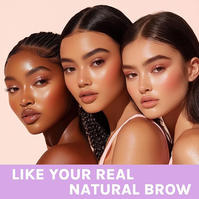 30° Curved Eyebrow Pencil, Magic 2 in 1 Eyebrow Pen Pro, Waterproof Eye Brow Pen with 2 Tips, Vivid Microblading Brow Pencils for Women, Last All Day Makeup (Brown)