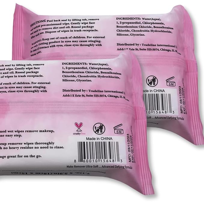 mivida Hypoallergenic Makeup Remover Wipes With Vitamin E, Alcohol Free & Fragrance Free Makeup Wipes For Sensitive Skin, Plant Based Make Up Remover, Travel Friendly 2 Γ 25 Count