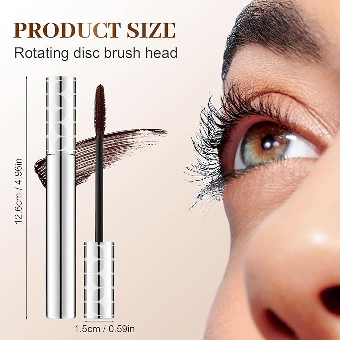 Mascara for Older Women 60 Plus, 2026 New Mascara Volume and Length for Mature Women with Thinning Lashes, Non Clumping Waterproof Long Wear (2PC Mix)