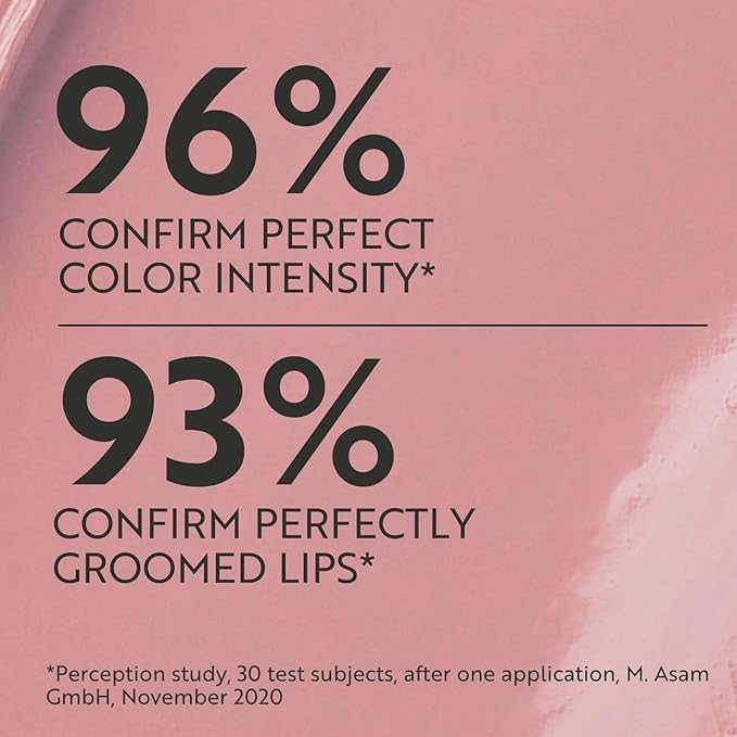 M. Asam Magic Finish Satin Lipstick (0.14 Oz) in a romantic Rosewood Shade, Long-lasting, Silky matte finish without drying out, creamy texture nourishes with Hyaluronic Acid
