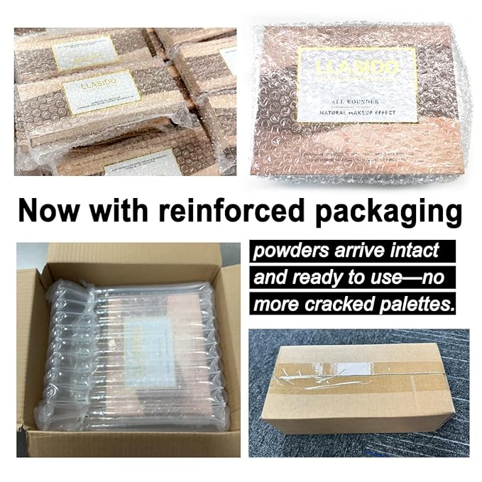 Baked Makeup Palette with Bronzer, Blush Eyeshadows Multi-Purpose Travel Compact, Velvety Smooth Finish, Neutral Pigmented Colors, Vegan Cruelty, Gift Set for Women